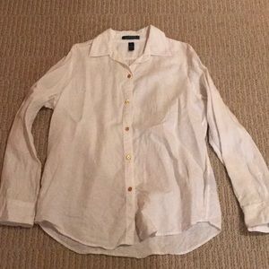 Ralph Lauren white button up women’s medium